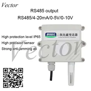 Датчик передатчика углекислого газа CO2, детектор концентрации газа RS485, симуляция теплицы 4-20 мА