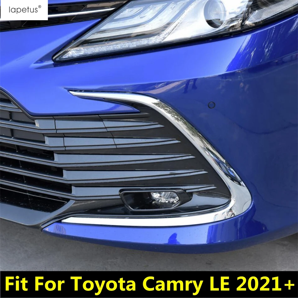

Противотуманные фары для переднего бампера автомобиля, фары, веко, полоса для бровей, Накладка для Toyota Camry LE 2021 2022, хромированные аксессуары из АБС-пластика, внешние