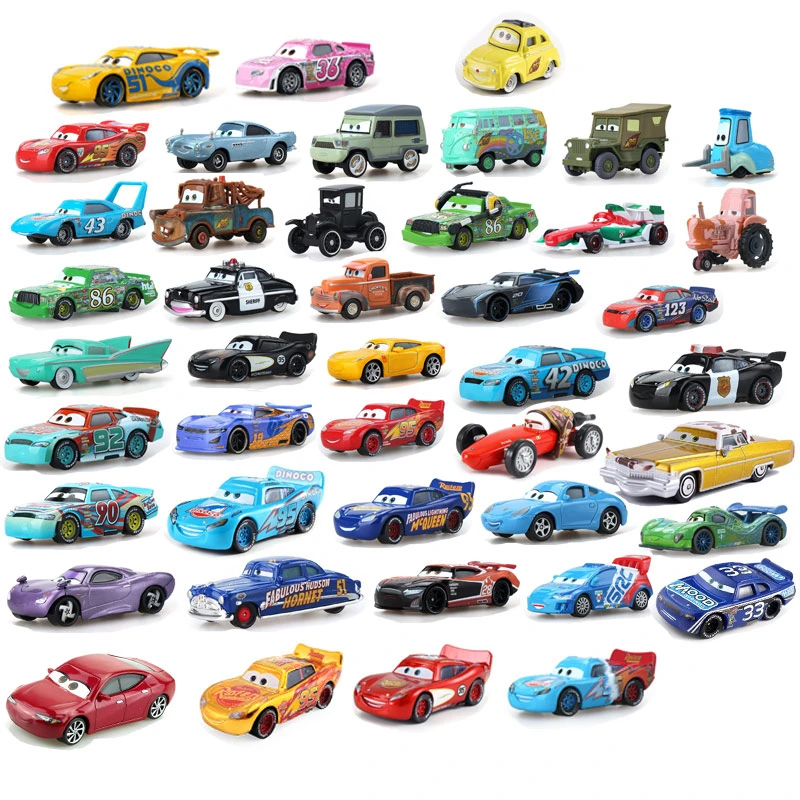 Disney Pixar Cars 2 & 3 Lightning Mcqueen Mater Jackson Storm Ramirez 1:55 литой металлический сплав автомобиль