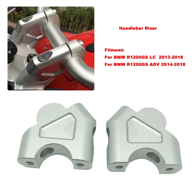 1 пара 32 мм ЧПУ обработка R1200GS руль стойка стержень зажим удлинитель адаптер с