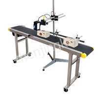 small online printer assembly line fully automatic coder two way printing adjustable high power conveyor belt high efficiency