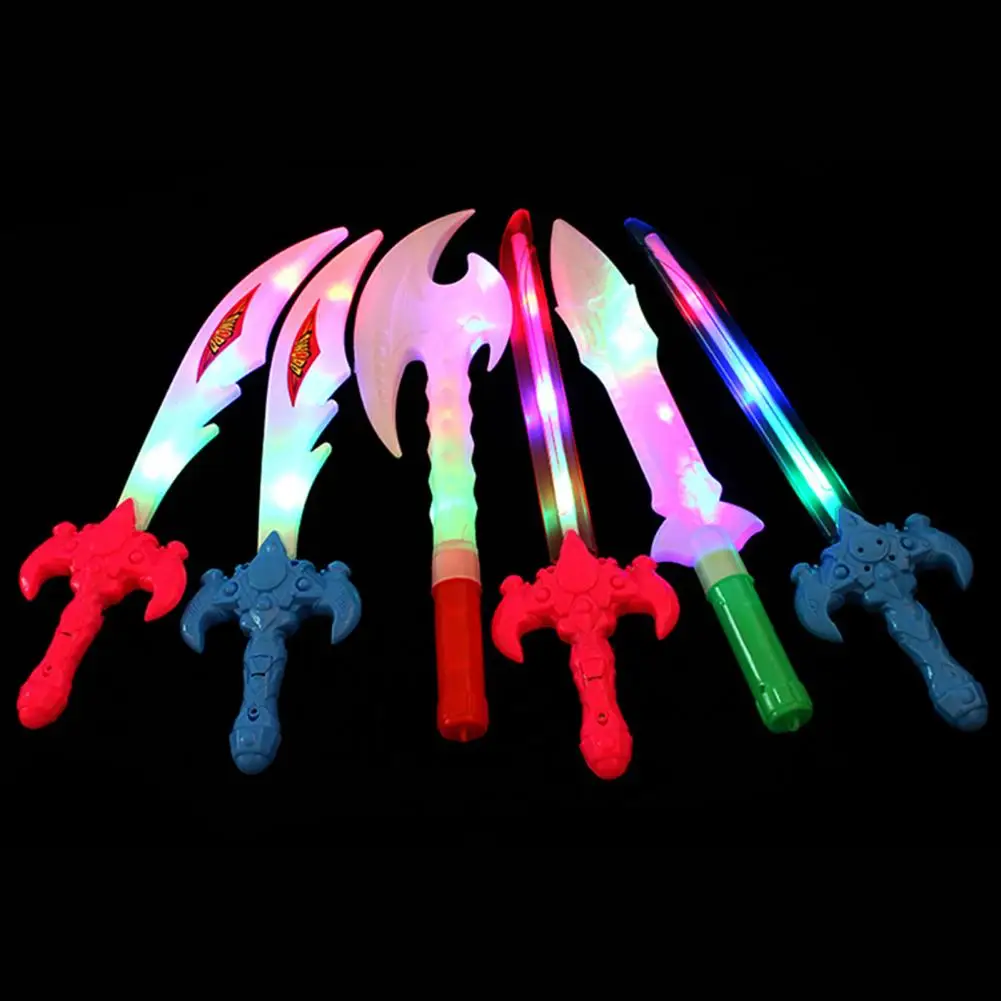 

LED Sword Plastic Light Up Toys Flashing Sticks Design Party Night Club Supply Kids Children Birthday Gift Accessories Wholesale