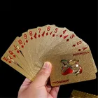 Набор для покера с золотой фотофольгой, волшебная карточка, пластиковая Фольга для покера с золотом 24 карата, прочная искусственная волшебность