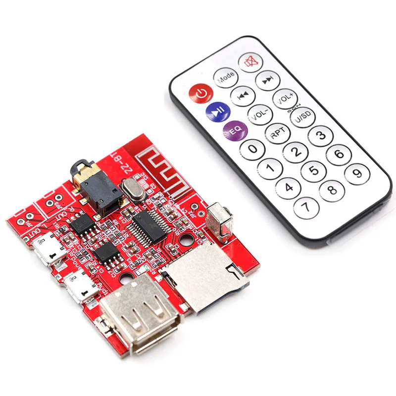 Bluetooth MP3 декодер модуль аудио приемник доска автомобильный динамик усилитель Модифицированная Bluetooth 4,1 печатная плата поддержка u-диска/TF