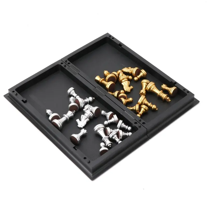 

Portable Chess Folding Magnetic Plastic Chessboard Board Game For Kids And Adult