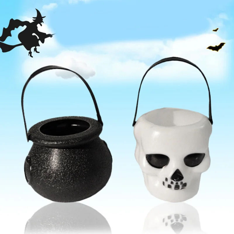 6 шт конфеты ведро Хэллоуин вечерние пользу трюк лечить держатель котел Новинка