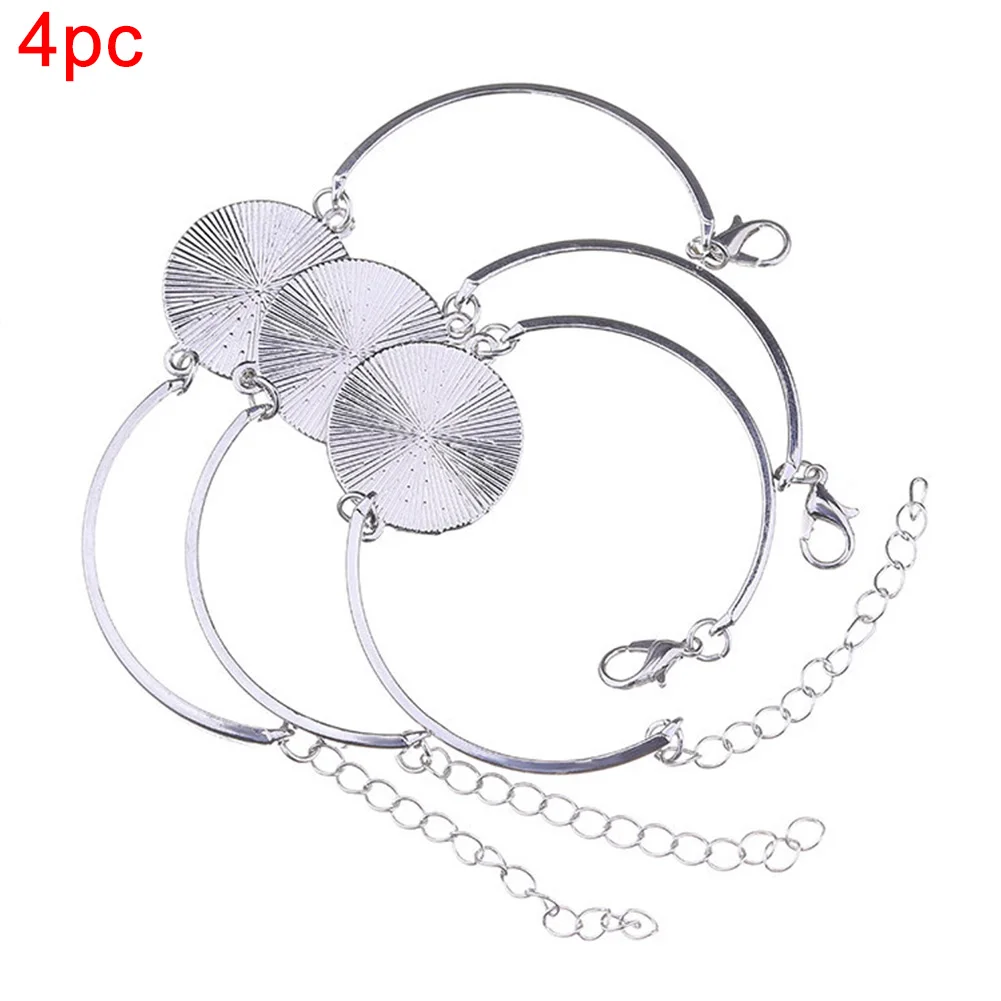 4 шт портативный тонкий пустой украшения круглые аксессуары подарок Браслет База