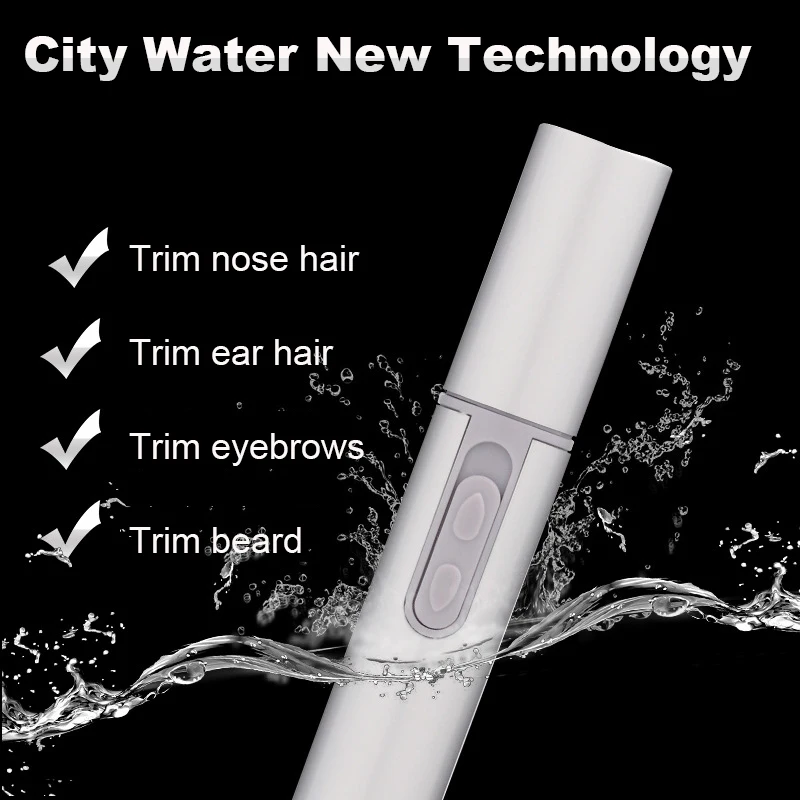 

Электрический триммер для волос в носу с вращением на 360 °, бытовая бритва (без аккумулятора) с низким уровнем шума