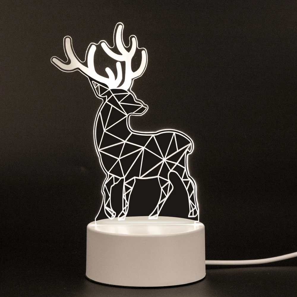 Романтическая 3d лампа Love шар в форме сердца акриловый светодиодный Ночной