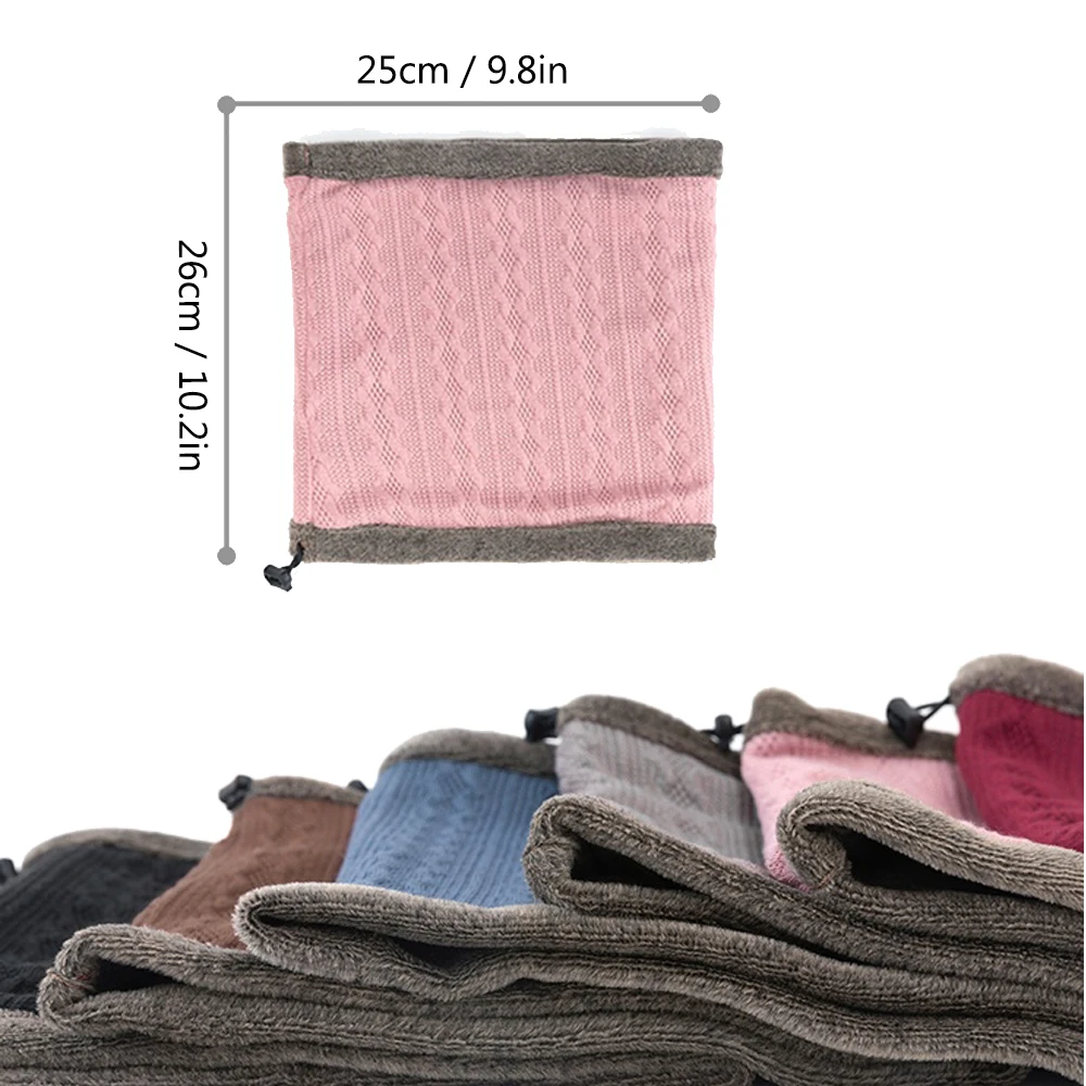 

Winter Neck Warmer Thermal Fleece Scarf Ultimate Thermal Retention Neckchief Thicken Windproof Neck Gaiter Camping Scarf