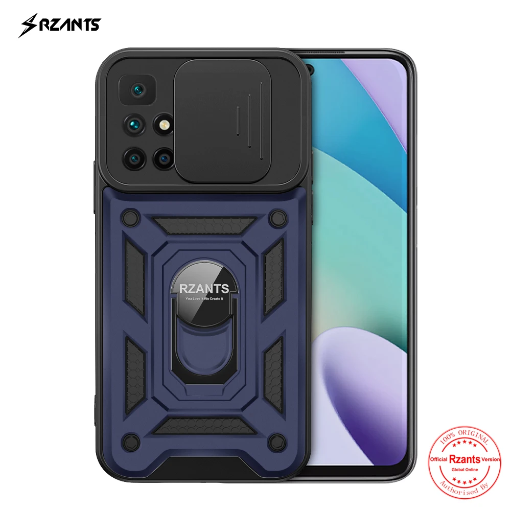 

Rzants For Xiaomi POCO M4 Pro 5G Case Camera Lens Protection Rotation Ring Stand Holder Strong Shockproof Anti-Slip Cover