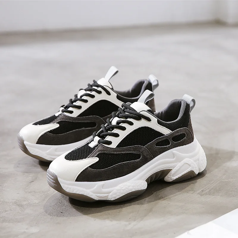 

Designer Shoes Women Casual Sneakers Woman Fashion 2021 Wedge Shoes Ladies Platform Chunky Sneakers Women Spring Chaussure Femme