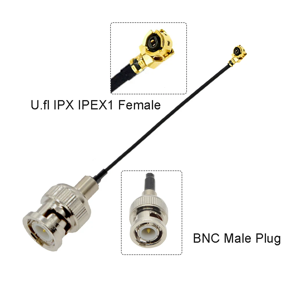 Водонепроницаемый BNC-разъем мама к u.FL IPX IPEX1 женский Pigtail RF113 кабель мини PCI Wi-Fi WLAN