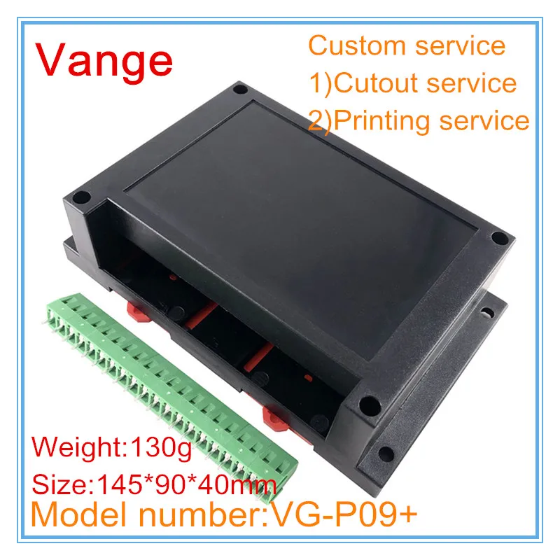 1pcs/lot one chip microcomputer project box 145*90*40mm ABS plastic enclosure cases terminal block for din rail device | Обустройство