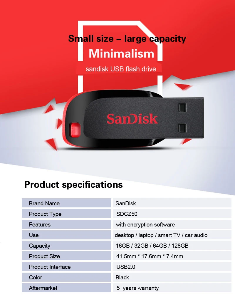 Флеш-накопитель sandisk, 128 ГБ, 64 ГБ, 32 ГБ, 16 ГБ, мини USB флеш-накопитель, 32 64 128, 16 ГБ, флеш-накопитель, 2,0, USB флешка, диск на ключ, память для телефона