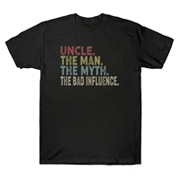 uncle the man the myth the bad influence reteo mens t shirt legend vintage tee