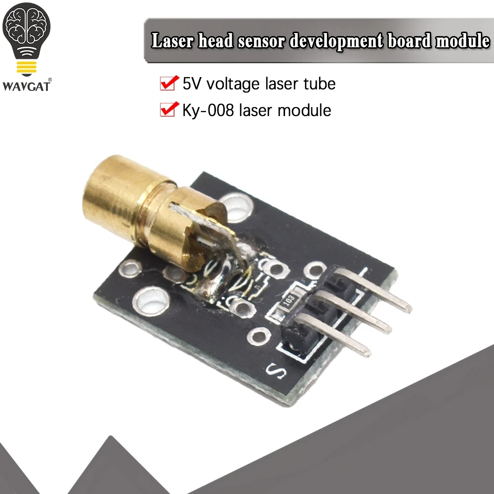 Умная электроника Новый KY 008 3pin 650nm красный лазерный передатчик точка лазерного