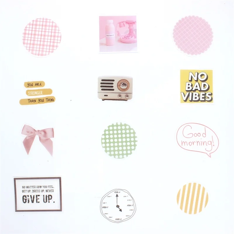 Наклейки KSCRAFT 60 шт. для скрапбукинга Happy Planner создания карт работы в