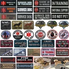 Значок для тренировки собак, нашивка с вышивкой, нашивки с крючками, военный тактический декоративный жилет для домашних животных, наклейка на одежду, Волшебная наклейка, нашивка