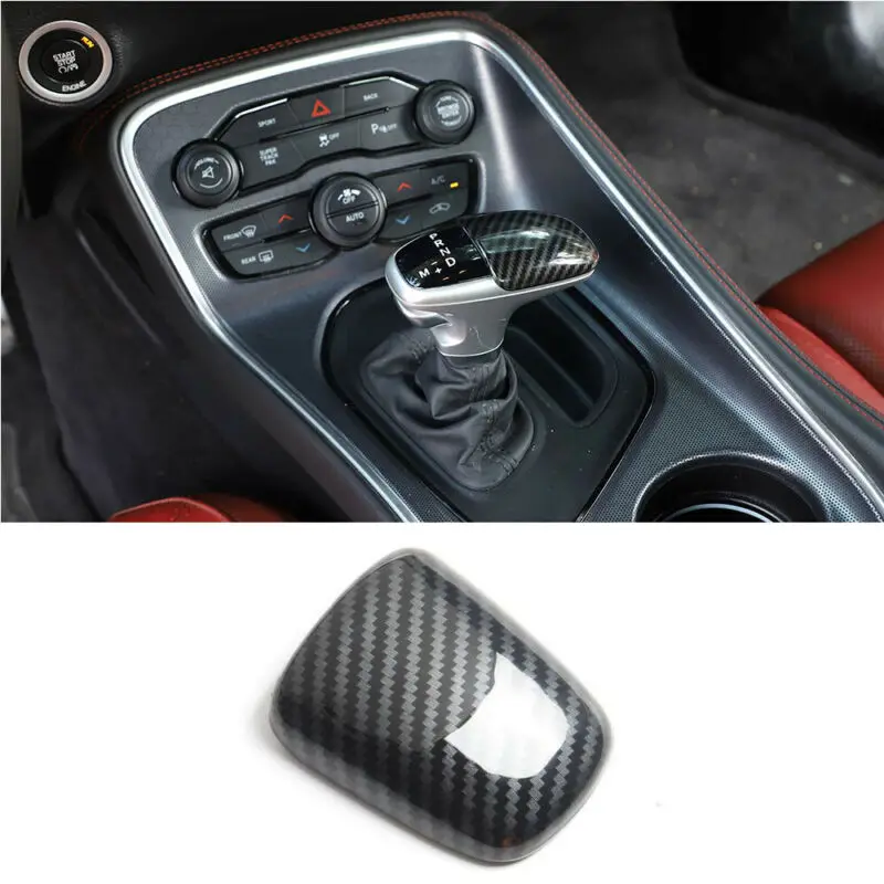 Углеродное волокно чехол для рычага переключения передач Чехол наклейка отделка