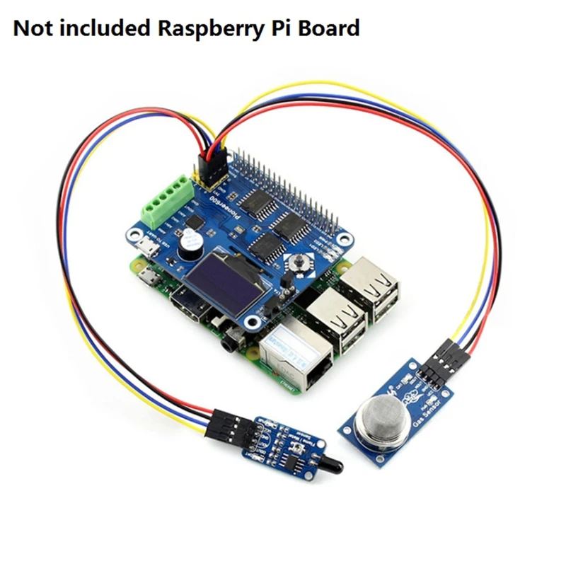 Плата расширения аналогового/цифрового модуля высокой точности для Raspberry Pi 3B +/4B