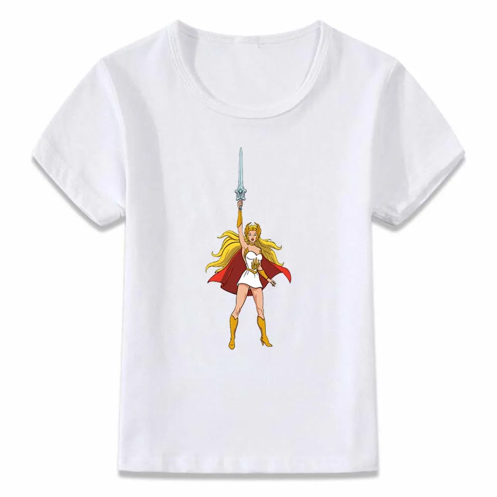 Детская одежда футболка Hey Adora Catra and She Ra принцы могущества для мальчиков и девочек