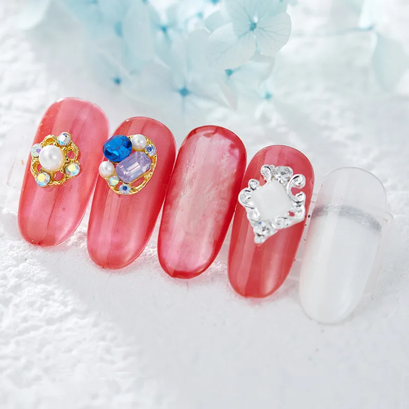 20 шт новая горячая мода металлическая окантовка круглый градиент пламя жемчуг