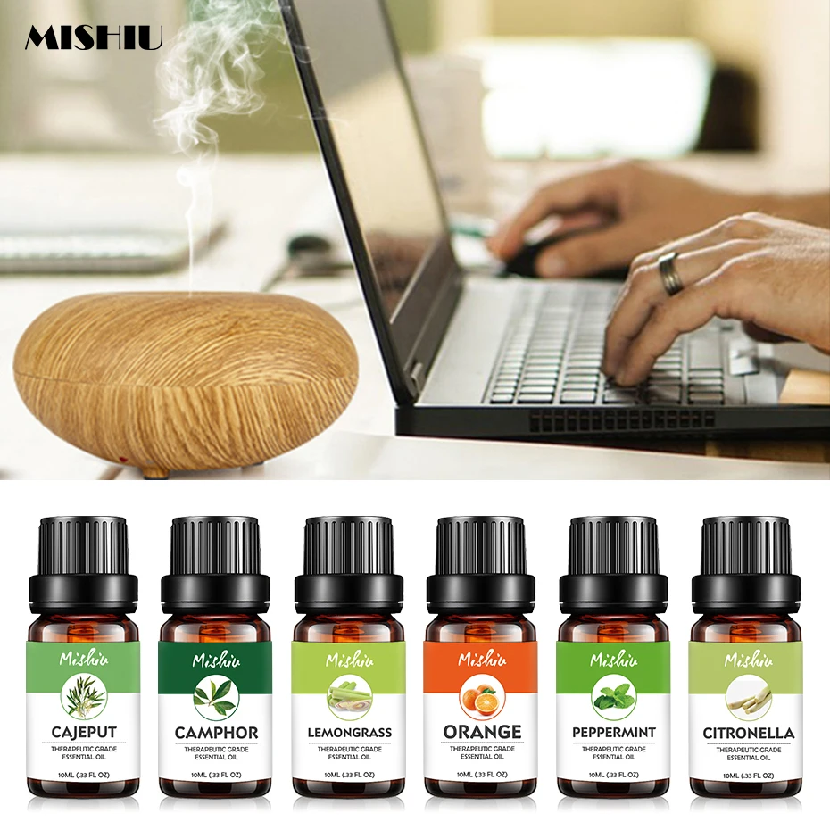 Mishiu 100% чистые натуральные эфирные масла для ароматерапии диффузоры снятия