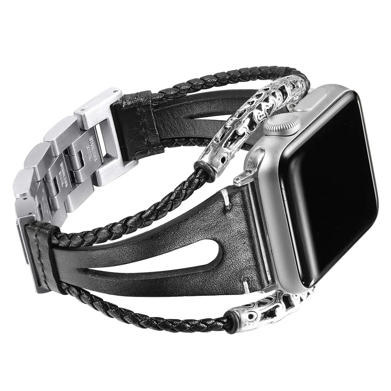 Кожаный ремешок для Apple Watch Band 44 мм 40 SE Series 6 5 4 3 2 сменный Браслет 42 38 | Наручные часы