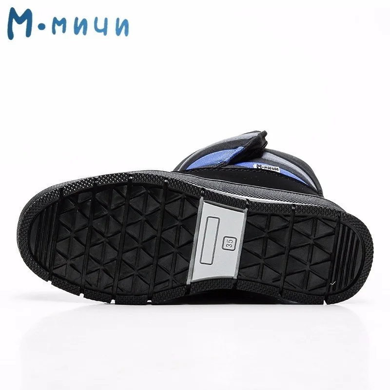 MMnun/сапоги для детей Нескользящие Детские зимние сапоги теплые мальчиков зимняя