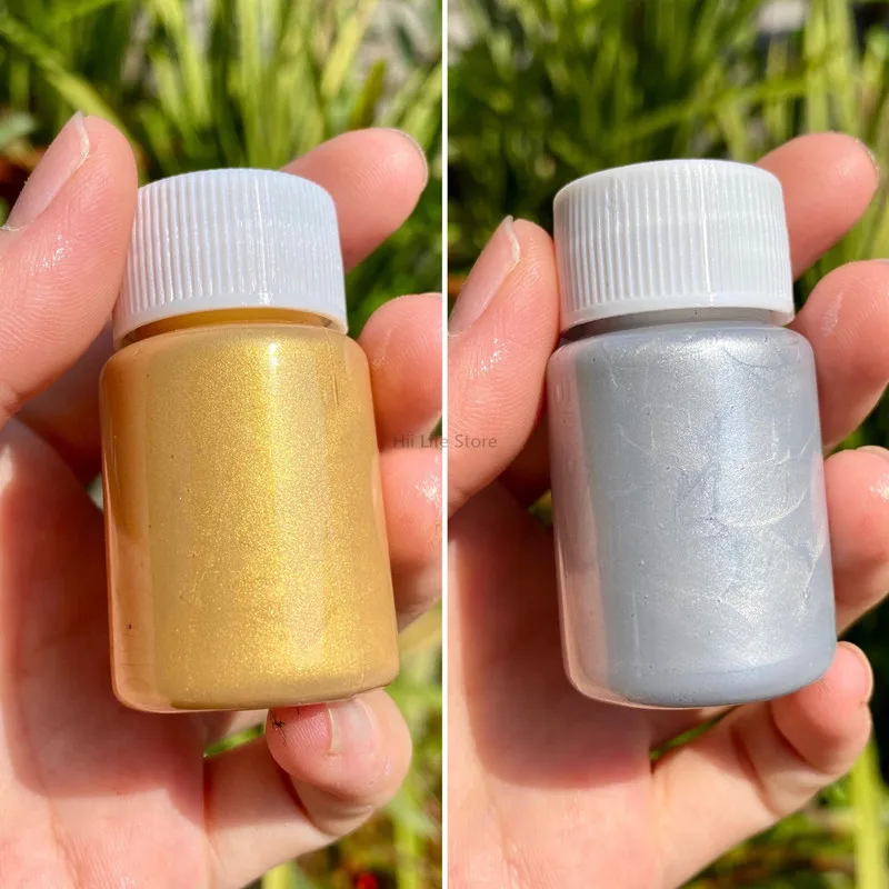 20ML Gold Metallic Acrylic Paint Waterproof Not Faded for Statuary Coloring DIY Hand Painted Clothes Liquid Graffiti Pigments |