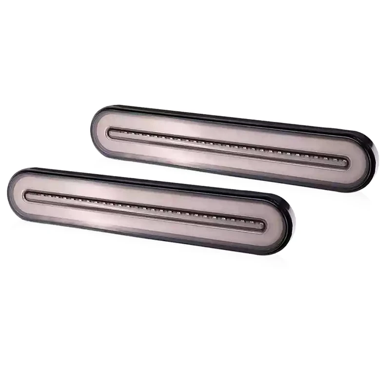 

2X Halo Neon 100LED Stop Flowing Turn Signal Brake Rear Tail Light Trailer Truck