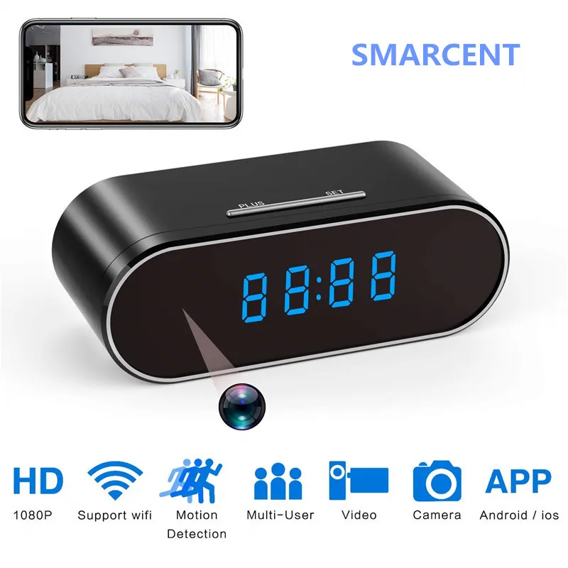 Часы мини-камера 1080P HD микро камера espia wifi безопасности ночного видения