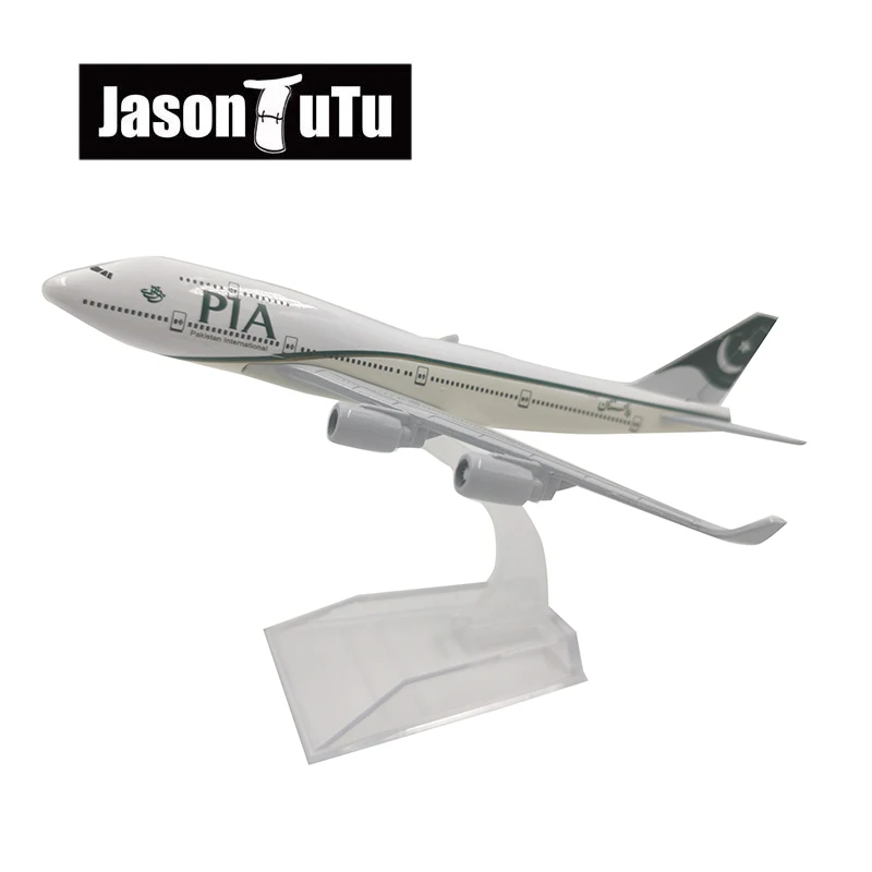 Модель самолета JASON TUTU 16 см PIA модель Боинг 747 Литые металлические самолеты