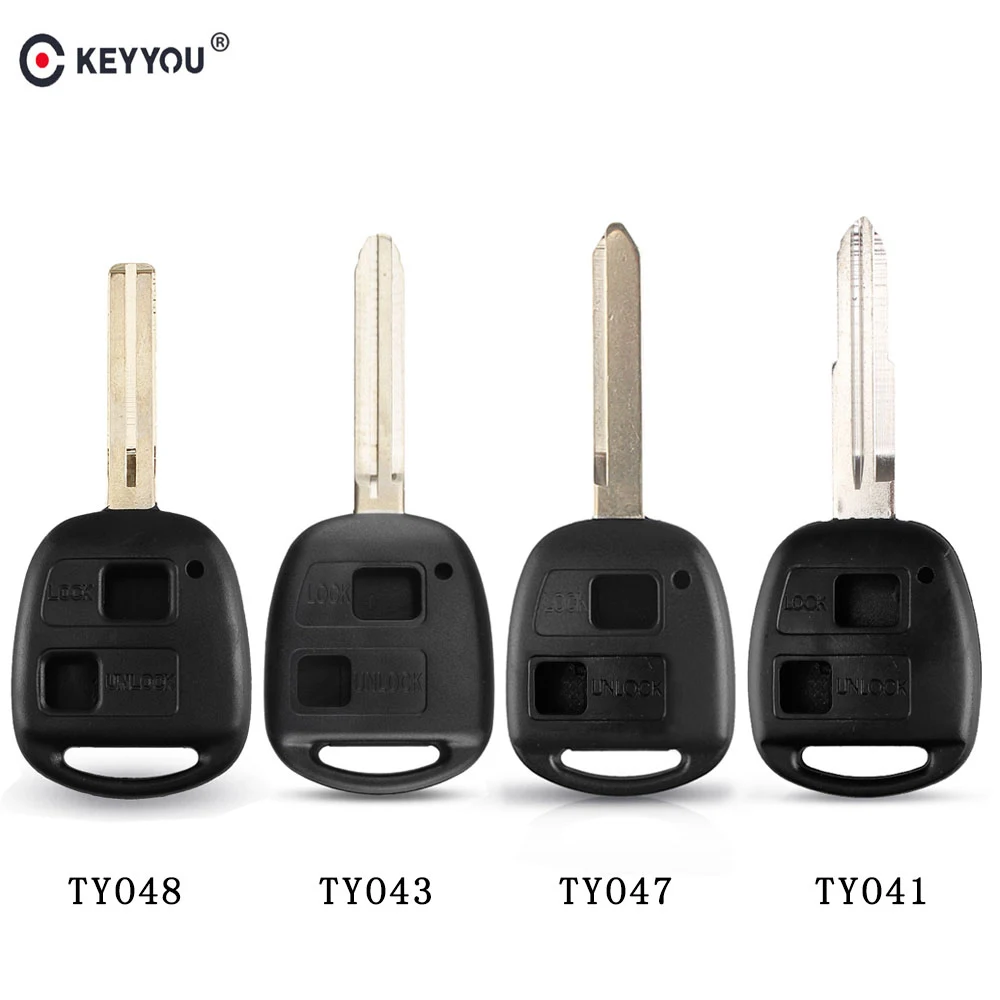 Чехол KEYYOU 20 шт. для Toyota Camry Rav4 Corolla Prado Yaris Cruiser Land Uncut TOY41/TOY43/TOY47/TOY48 дистанционный