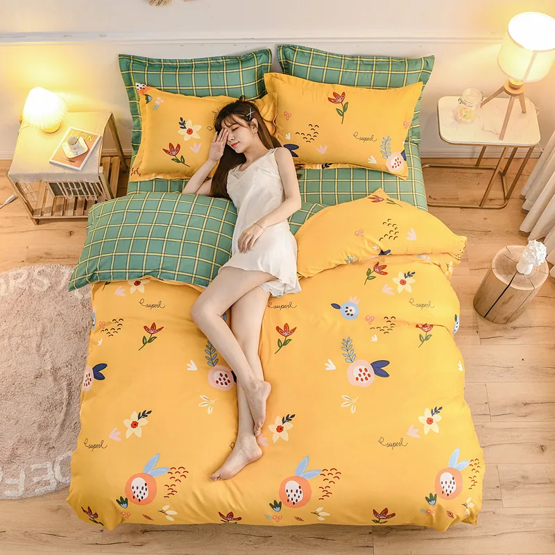 

bedding set duvet cover bedspread bed linen padding for bed of 2...bed adornment 2 people...Nordic bed 150 bedspread 220