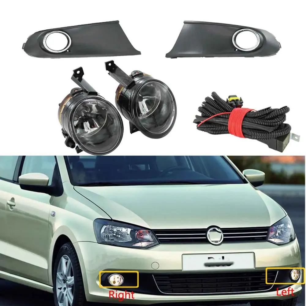 Передсветильник галогенная противотуманная фара в сборе для VW Polo Vento Sedan Saloon 2011 2012