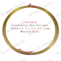 1 kilogram curved brass bass acoustic electric guitar fingerboard fret wire width 2 0mm 2 2mm 2 7mm 2 4mm 2 9mm