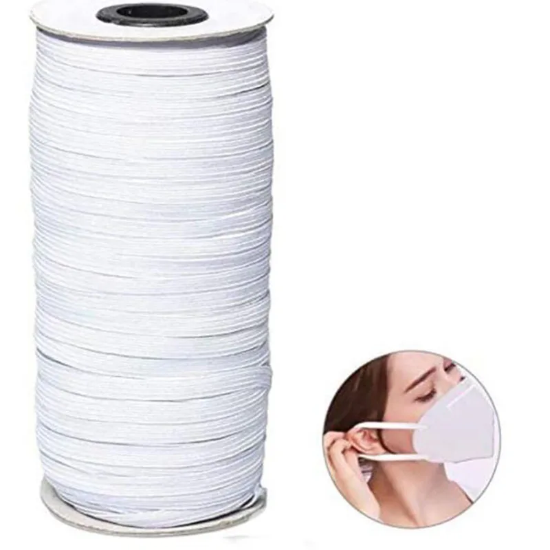 200 ярдов плетеная эластичная лента для шитья ширина 3/5/6 мм|Резинки| |