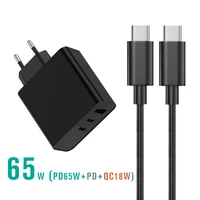 65w usb c wall charger type c quick charger 3 0 3 port adapter for macbook huawei xiaomi lenovo laptop for iphone 1312 adapter