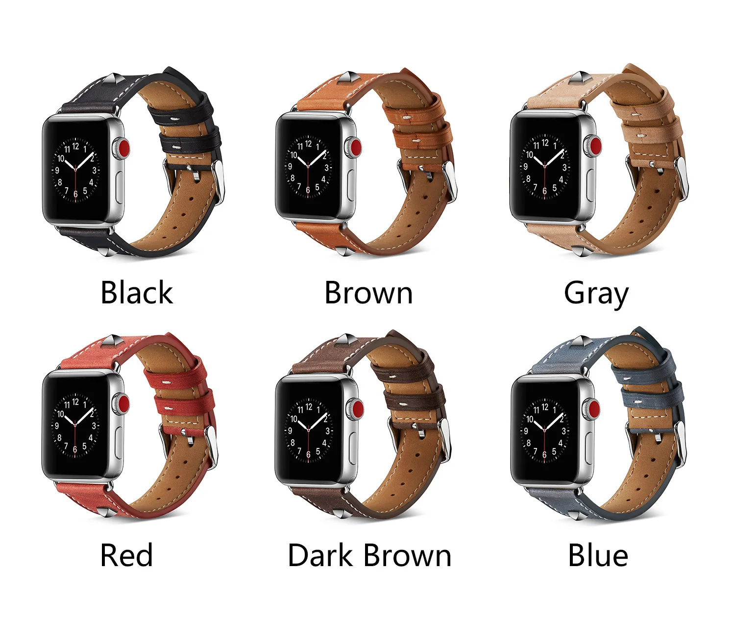 

Leather Watch Band For Apple Watch series 5 4 3 40mm 44mm Watch Buckle Clasp 38mm/42mm High Quality watchband Iwatch Strap belt