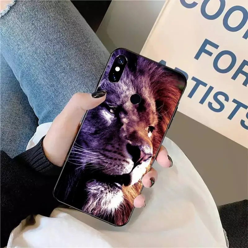 

Lion animal fierce king Phone Case For Xiaomi Redmi note 7 8 9 t max3 s 10 pro lite funda shell coque cover