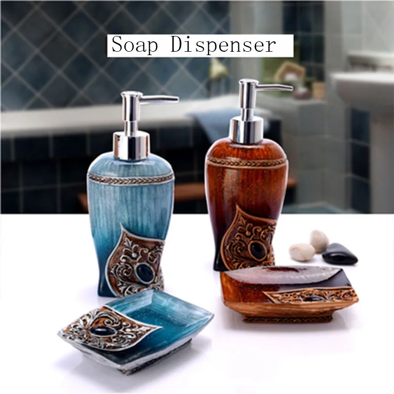 Креативная Европейская бутылка для жидкого мыла Коробка два набора геля ванной и