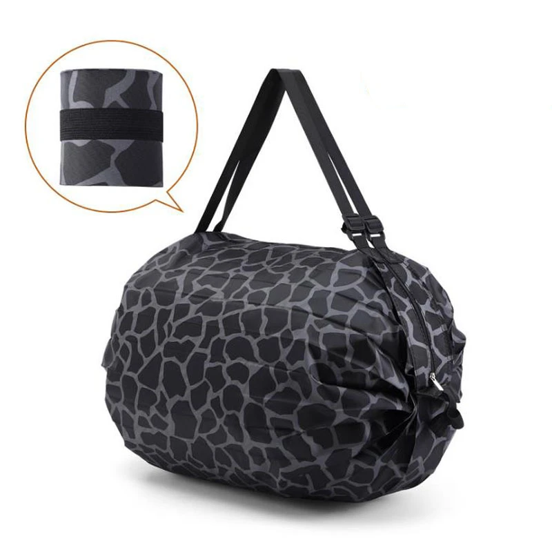

Foldable Large Capacity Shopping Bag Portable Travel Knapsack Clothing Storage Bag Organizer Waterproof Lightweight Shopper Bag