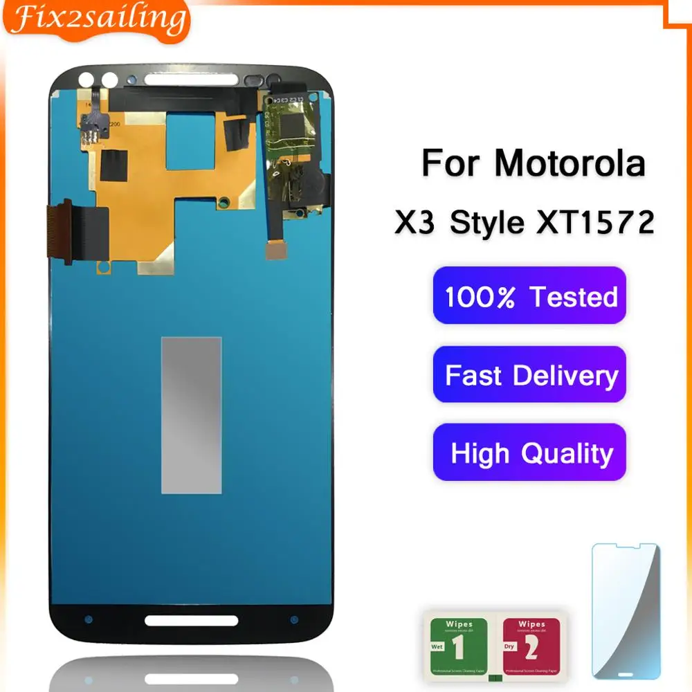 100% протестированный ЖК-дисплей экран сенсорный дигитайзер замена для Motorola Moto X