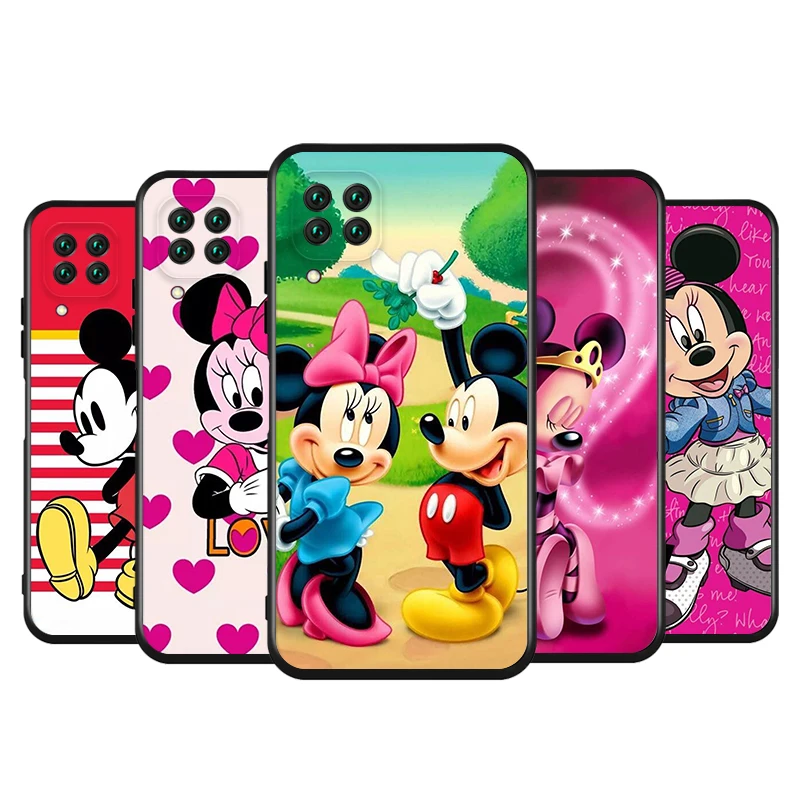

Disney Cute Mickey Minne Soft TPU For Huawei Nova 8 7 6 SE 7i 5T 5i 5Z 5 4E 4 3i 3E 3 2i 2 Lite 2 Pro 2017 Black Phone Case