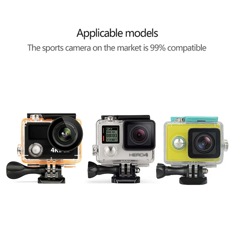 Водонепроницаемые селфи палки tiyibiri монопод для Gopro Hero 5 6 4 3 камера Xiaomi Yi 4K