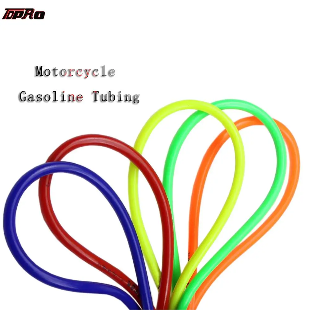 

100mm Colorful Gas Oil Hose Petrol Tube Pipe Fuel Line For Motorcycle Dirt Pit Bike ATV Accessories Resistant Rubber Soft Tube