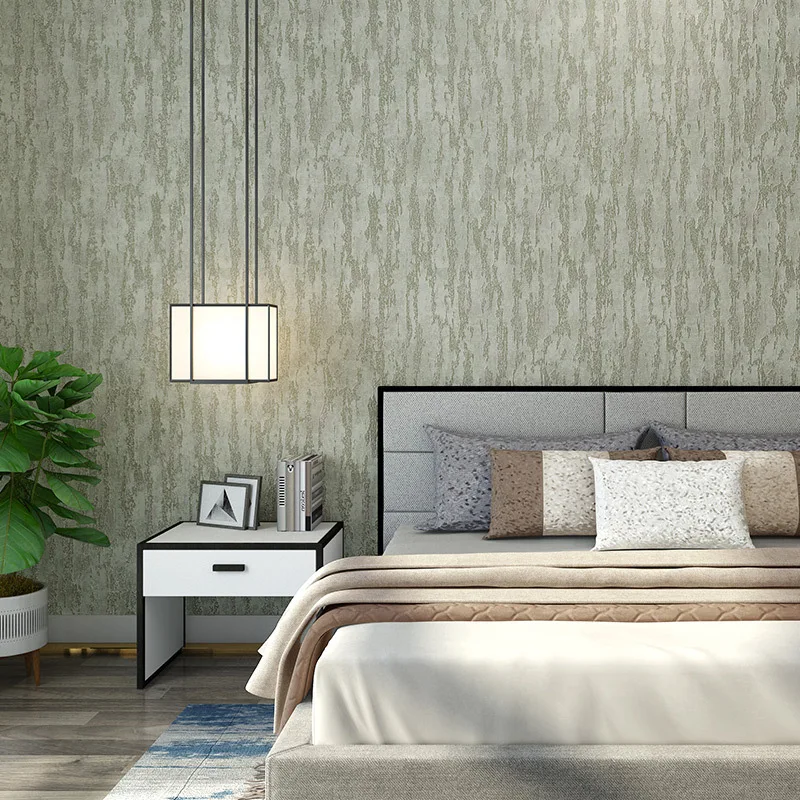 

3D Nordic style plain grey wallpaper stripe non woven diatom mud wallpaper living room bedroom modern simplicity