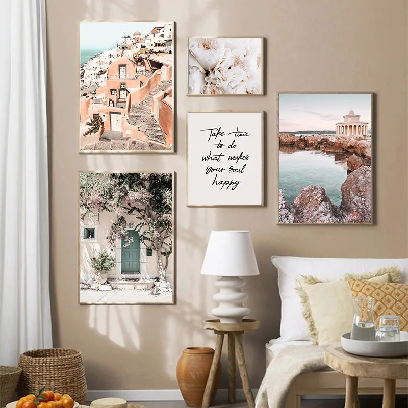 Пейзаж холст живопись искусство Греция Эгейский море восход солнца